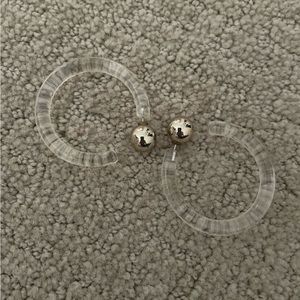 Clear acrylic hoops